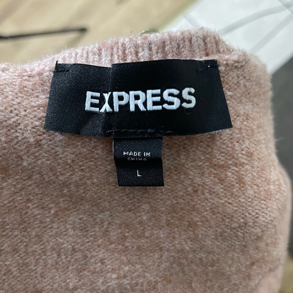 Express Sleeveless Knit Midi Dress in Taupe - Picture 8 of 15